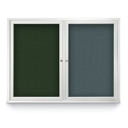 United Visual Products Corkboard, Buff/Bronze, 36" x 36" UV403I-BRONZE-BUFF